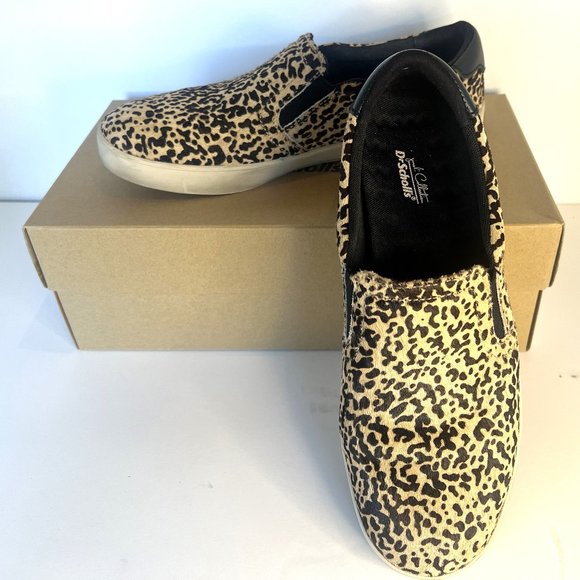 Dr. Scholl's Original Collection Scout Beigen Black Leopard Women's Loafers - Picture 1 of 5